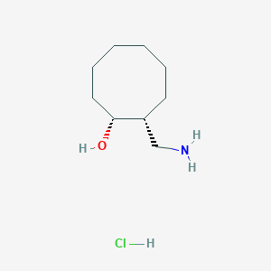 molecular formula C9H20ClNO B13794807 cis-2-Aminomethylcyclooctanol hydrochloride 