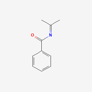 molecular formula C10H11NO B13794811 N-(Propan-2-ylidene)benzamide CAS No. 78007-58-6