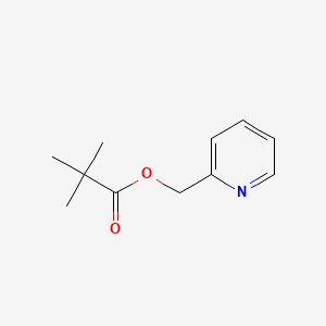 molecular formula C11H15NO2 B13794827 Propionic acid, 2,2-dimethyl-, 2-pyridylmethyl ester CAS No. 50315-49-6