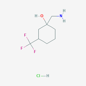 1-(Aminomethyl)-3-(trifluoromethyl)cyclohexan-1-ol hydrochloride