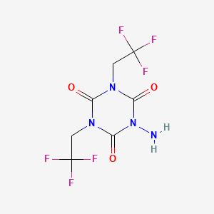 1-Amino-3,5-bis(2,2,2-trifluoroethyl)-1,3,5-triazinane-2,4,6-trione