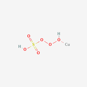 molecular formula CuH2O6S B13794898 Copper peroxymonosulfate 