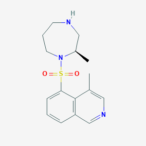 molecular formula C16H21N3O2S B13794929 (R)-4-Methyl-5-((2-methyl-1,4-diazepan-1-yl)sulfonyl)isoquinoline 