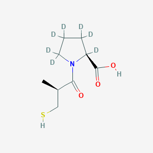 molecular formula C9H15NO3S B13794949 Captopril-D7 