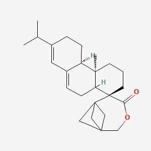 molecular formula C25H34O2 B13794951 Pentaerythritol ester of wood resin 