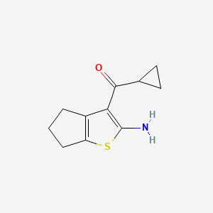 3-cyclopropanecarbonyl-4H,5H,6H-cyclopenta[b]thiophen-2-amine