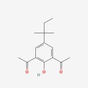 1-[3-Acetyl-2-hydroxy-5-(2-methylbutan-2-yl)phenyl]ethan-1-one