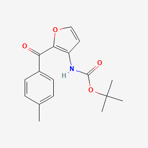 tert-butyl N-[2-(4-methylbenzoyl)furan-3-yl]carbamate
