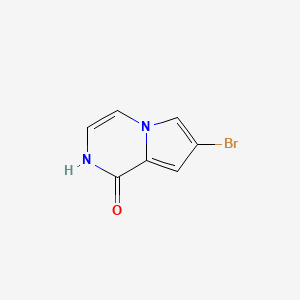 7-bromo-1H,2H-pyrrolo[1,2-a]pyrazin-1-one