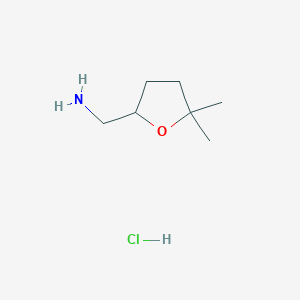 (5,5-Dimethyloxolan-2-yl)methanamine hydrochloride