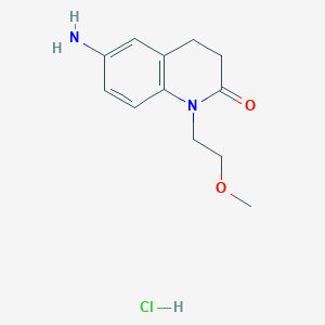 6-Amino-1-(2-methoxyethyl)-1,2,3,4-tetrahydroquinolin-2-one hydrochloride