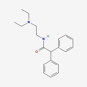 molecular formula C20H26N2O B13795145 Acetamide, N-(2-(diethylamino)ethyl)-2,2-diphenyl- CAS No. 2618-52-2