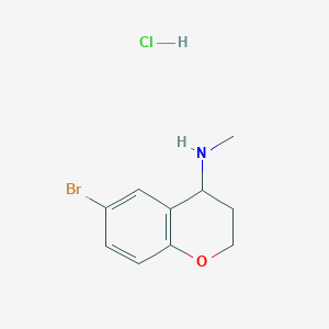 6-bromo-N-methyl-3,4-dihydro-2H-1-benzopyran-4-amine hydrochloride