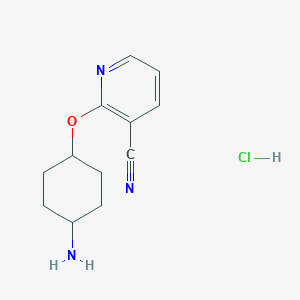 2-[(4-Aminocyclohexyl)oxy]pyridine-3-carbonitrile hydrochloride
