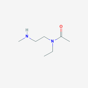 molecular formula C7H16N2O B13795169 Acetamide,N-ethyl-N-[2-(methylamino)ethyl]- 