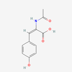 molecular formula C11H11NO4 B13795178 (E)-2-acetamido-3-(4-hydroxyphenyl)prop-2-enoic acid 