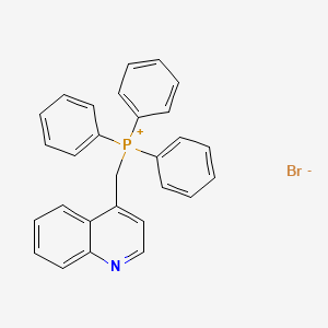 molecular formula C28H23BrNP B13795209 Triphenyl[(quinolin-4-yl)methyl]phosphanium bromide CAS No. 73870-27-6