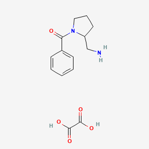 [(1-Benzoylpyrrolidin-2-yl)methyl]amine oxalate