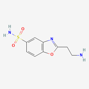 2-(2-Aminoethyl)-1,3-benzoxazole-5-sulfonamide