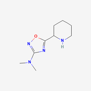 N,N-dimethyl-5-(piperidin-2-yl)-1,2,4-oxadiazol-3-amine