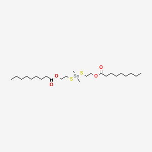 molecular formula C24H48O4S2Sn B13795296 Dimethyltinbis(2-mercaptoethyl nonanoate) CAS No. 68298-40-8
