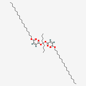 molecular formula C52H96O8Sn B13795298 Octadecyl (Z,Z)-6,6-dibutyl-4,8,11-trioxo-5,7,12-trioxa-6-stannatriaconta-2,9-dienoate CAS No. 61813-52-3