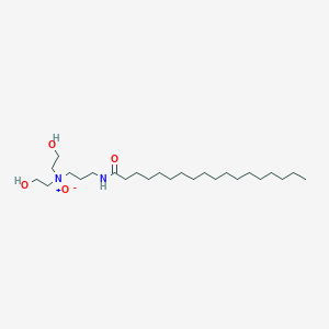 molecular formula C25H52N2O4 B13795299 Octadecanamide, N-[3-[bis(2-hydroxyethyl)oxidoamino]propyl]- CAS No. 66161-69-1