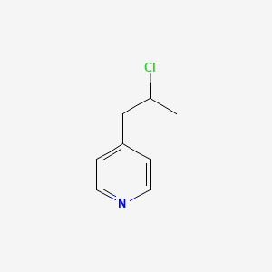 molecular formula C8H10ClN B13795302 4-(2-Chloropropyl)pyridine 