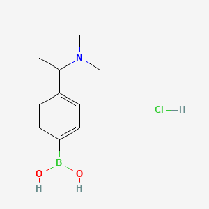 (4-(1-(Dimethylamino)ethyl)phenyl)boronic acid hydrochloride