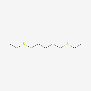 molecular formula C9H20S2 B13795320 Pentane, 1,5-bis(ethylthio)- CAS No. 54815-22-4