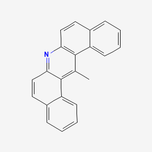 molecular formula C22H15N B13795334 Dibenz(a,j)acridine, 14-methyl- CAS No. 59652-20-9