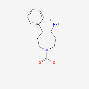 Tert-butyl 4-amino-5-phenylazepane-1-carboxylate