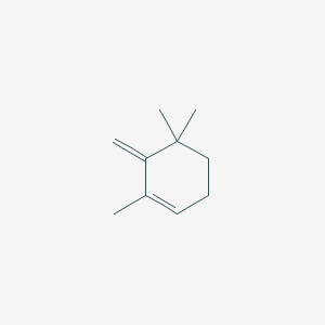 molecular formula C10H16 B13795355 1,5,5-Trimethyl-6-methylene-cyclohexene CAS No. 514-95-4