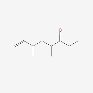 molecular formula C10H18O B13795358 7-Octen-3-one, 4,6-dimethyl- CAS No. 111902-21-7