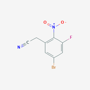 2-(5-Bromo-3-fluoro-2-nitrophenyl)acetonitrile
