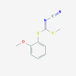 molecular formula C10H10N2OS2 B137954 (2-Methoxyphenyl) methyl cyanocarbonimidodithioate CAS No. 152381-95-8