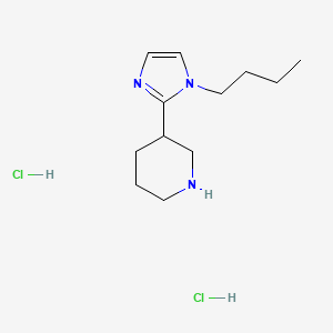 3-(1-butyl-1H-imidazol-2-yl)piperidine dihydrochloride
