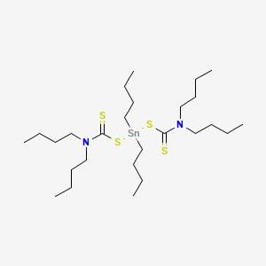 molecular formula C26H54N2S4Sn B13795403 Dibutylbis((dibutylthiocarbamoyl)thio)stannane CAS No. 6821-94-9