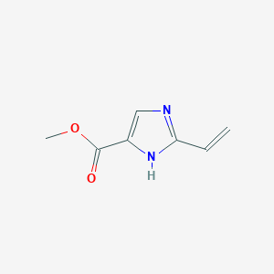 molecular formula C7H8N2O2 B13795478 methyl 2-ethenyl-1H-imidazole-5-carboxylate CAS No. 52039-62-0