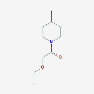 molecular formula C10H19NO2 B13795515 2-Ethoxy-1-(4-methylpiperidin-1-yl)ethanone CAS No. 600139-96-6