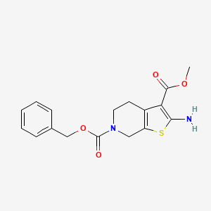 2-Amino-4,7-dihydro-5H-thieno[2,3-c]pyridine-3,6-dicarboxylic acid 6-benzyl ester 3-methyl ester