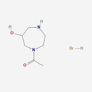 1-Acetyl-1,4-diazepan-6-OL hydrobromide