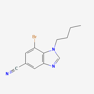7-Bromo-1-butyl-1,3-benzodiazole-5-carbonitrile