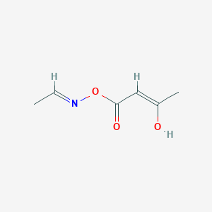molecular formula C6H9NO3 B13795556 [(E)-ethylideneamino] (Z)-3-hydroxybut-2-enoate 