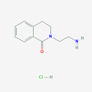 2-(2-Aminoethyl)-1,2,3,4-tetrahydroisoquinolin-1-one hydrochloride