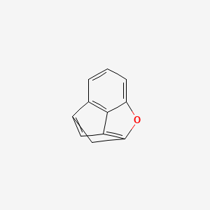 molecular formula C11H6O B13795572 2,4-Methanoindeno[7,1-BC]furan CAS No. 23991-76-6