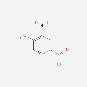 molecular formula C7H6ClNO2 B13795629 3-Amino-4-hydroxybenzoyl chloride CAS No. 783268-49-5