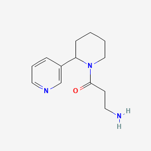 3-Amino-1-[2-(pyridin-3-yl)piperidin-1-yl]propan-1-one