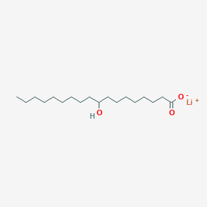molecular formula C18H35LiO3 B13795650 9-Hydroxyoctadecanoic acid lithium salt 