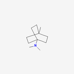 molecular formula C11H21N B13795673 Bicyclo[2.2.2]octan-1-amine, N,N,4-trimethyl-(9CI) 